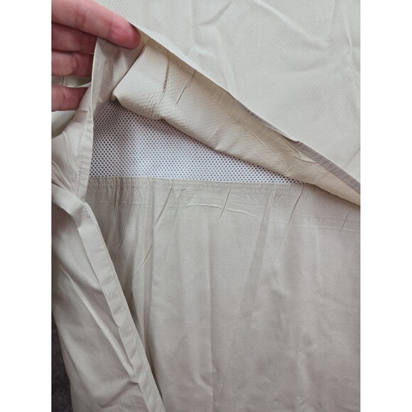 Columbia PFG Fishing Short Sleeve Button Up Shirt Vented Cotton Kahki Men's 3X - Picture 10 of 12